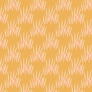 Pink Yellow herbs. Pineapple leaves pattern, novelty, preppy, candy, fruit, spring, holidays, summer, spring, fresh, smug, traditional, dots, spark, female, pink, golden