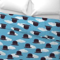 Homage to Magritte - Bowler Hats - large scale by Cecca Designs