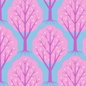 Brain tree, spring on my mind - pale pink