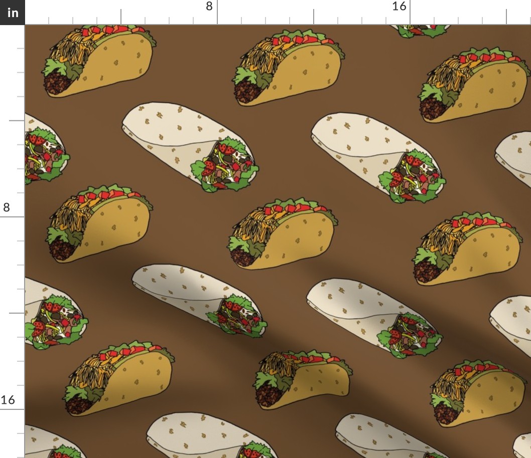 Tacos and Burritos (Brown)