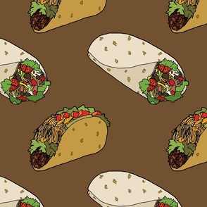 Tacos and Burritos (Brown large scale)