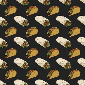 Tacos and Burritos (Charcoal Gray small scale)