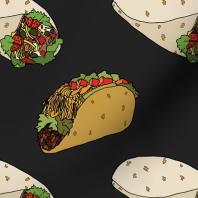 Tacos and Burritos (Charcoal Gray)