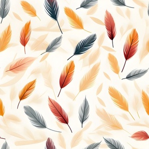 Fall Watercolor Leaves - large