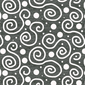 Block Print Swirls