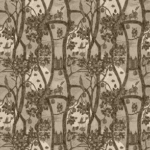 Ex Libris Surrealist Wallpaper neutral 9"