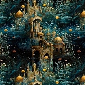 Gold Underwater Castles - small