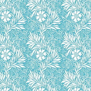 William Morris Marigold Modifon Teal Small Scale