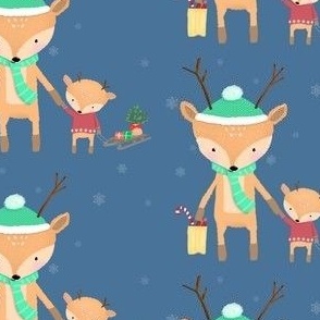 Holiday Deer Family