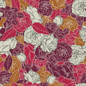 Viva Rosas- 21x21"