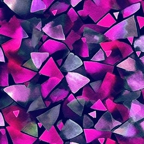 Watercolor geometric soft magenta purple