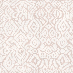 Modern boho textured watercolour ikat -  linen neutral beige