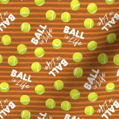 Ball is Life - Fur Buddy - Dog Bandana Fabric - Tennis Ball Life - Orange