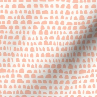 Pink Geometric Half Circle Stripe Pastel Small Print Fabric Wallpaper Home Decor