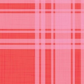 Parker Plaid - Pink and Red, XL Scale