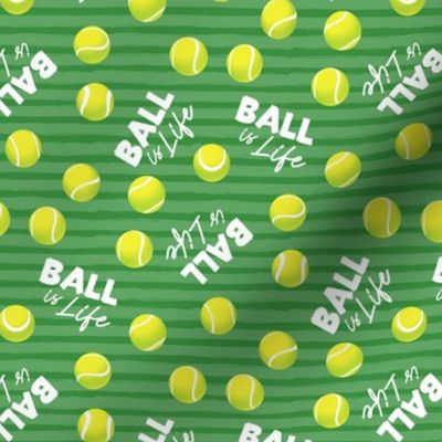 Ball is Life - Fur Buddy - Dog Bandana Fabric - Tennis Ball Life - Green