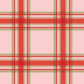 Parker Plaid - Red/Pink/Green, Medium Scale