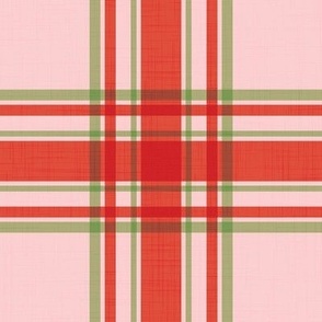 Parker Plaid - Red/Pink/Green, Large Scale