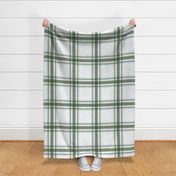 Parker Plaid - Mid Sage Green/Dusty Blue on White, XL Scale