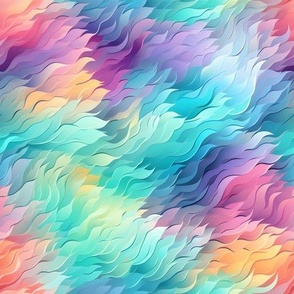 Pastel Rainbow Abstract - medium