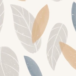 Watercolor Leaves | LG Scale |Light Neutral