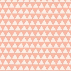 geometric desert peaks in pink (small)  | pink and cream boho summer triangle print