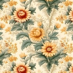 Muted Yellow Floral - small