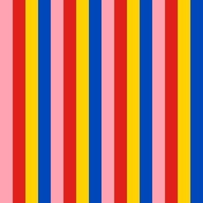 Vertical Stripes - Multi // small print // Multicolored