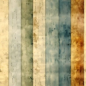 Muted Watercolor Stripes - medium