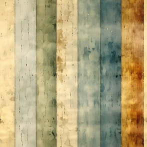 Muted Watercolor Stripes - large