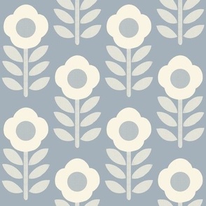 Pantone palette blender floral scandi blue background