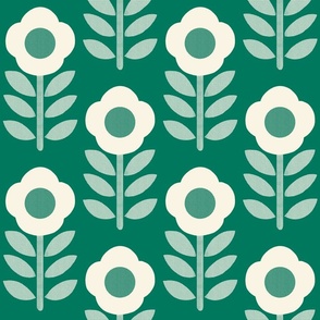 Pantone Spring Scandinavia floral dark green