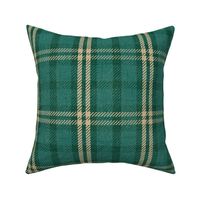 North Country Plaid - jumbo - teal, green, and oatmeal 