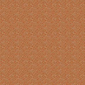 AFRICA Fabric Orange with White dots