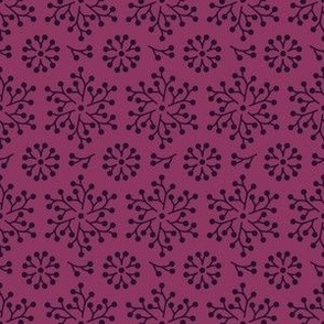 purple & black elderberry stars and wheels - medium - herbalism and kitchen decor