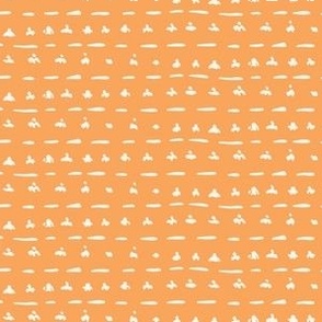 orange mudcloth easter blender print / small / for bows, accessories, quilting, gender neutral