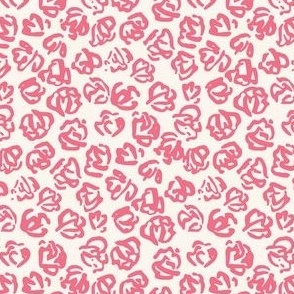 Pink bloomcore florals / small / hand drawn in hot pink
