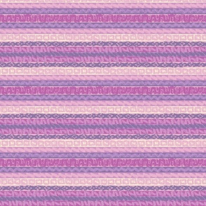 TRIBAL BLOCK PRINT STRIPE- PINK SML