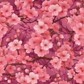 Dreamy Watercolor Cherry Blossoms