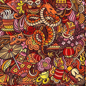 Chinese New Year pattern