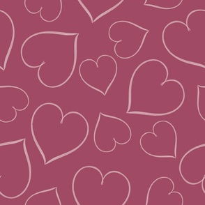 SWEET HEARTS-PINK-HEARTS-LARGE