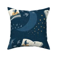 Bedtime Stories - Navy Blue - Large