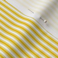 mustard yellow ticking stripes