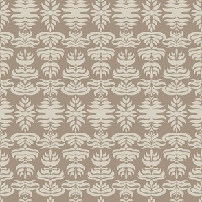 Grow with me in brown taupe. Large scale