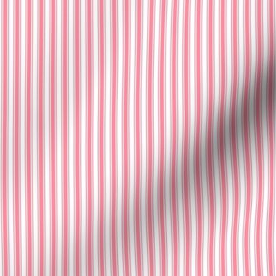 pretty pink ticking stripes