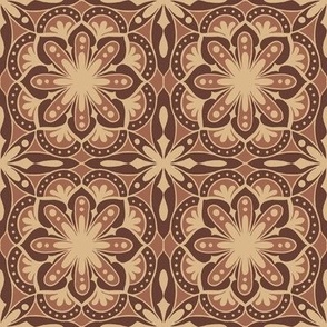 Geometric  Tile in Browns