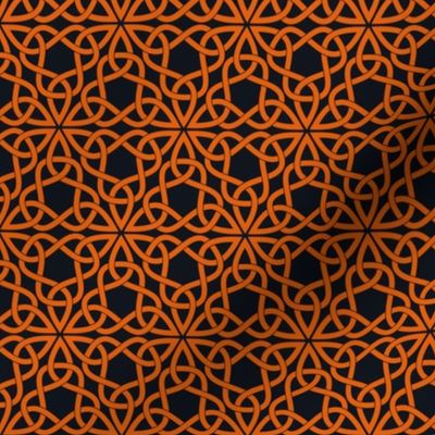 Triangle Knot Orange and Black