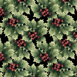 Christmas holly berries