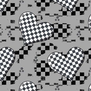 Checkerboard Hearts