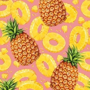 Juicy Pineapple Pattern - Pink